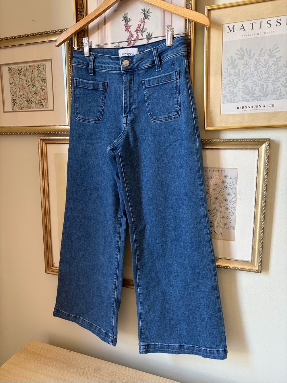Voyageur Nomad Cropped Sailor Wide Leg Jeans 26 - Picture 5 of 6